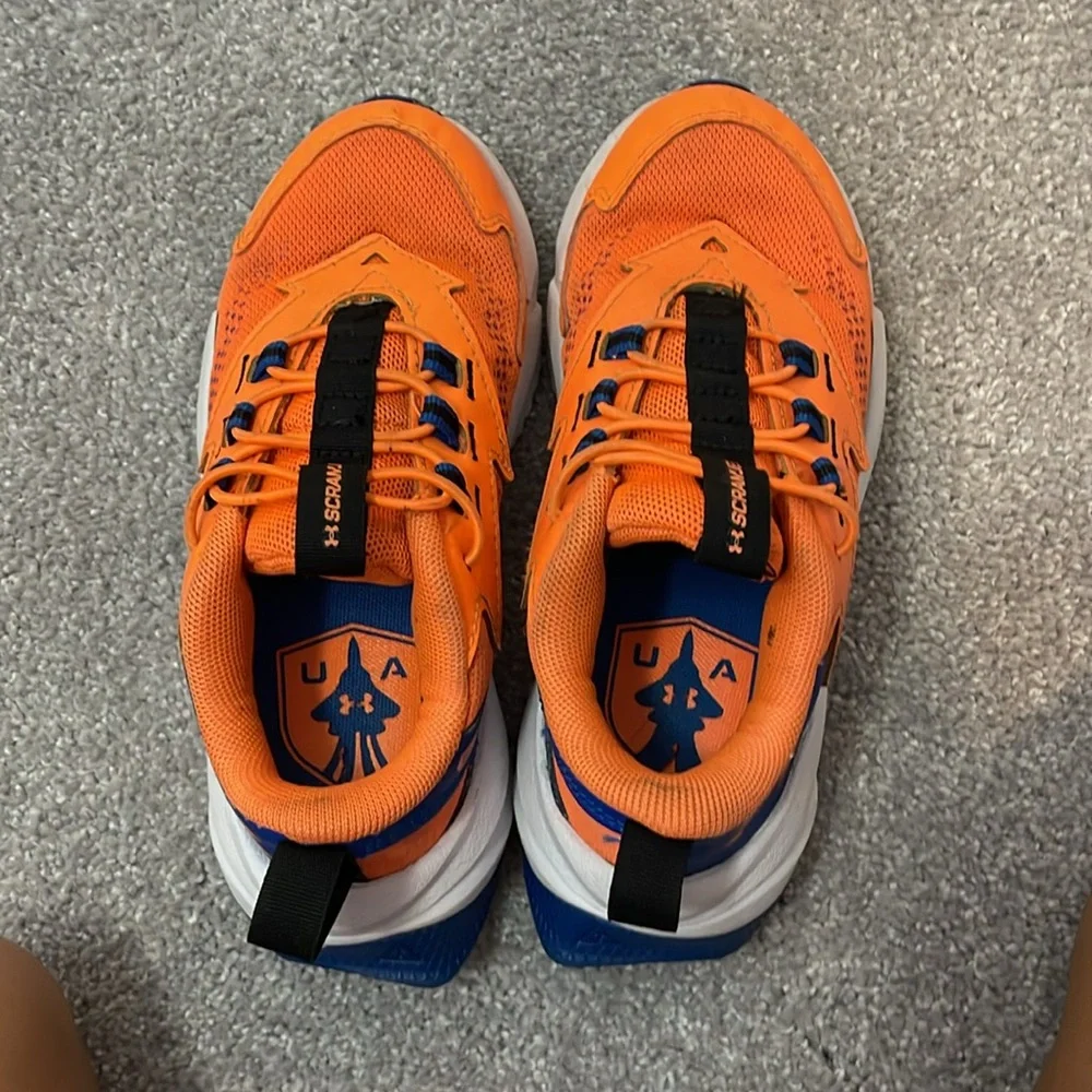 Under armour scramjet 6 alternate lace little kid size 12 k shoe … color orange - Picture 4 of 7